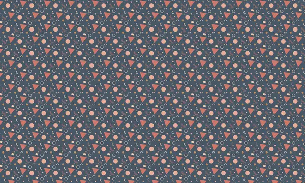 Memphis şablonunu eğlenceli geometrik elementler ve cesur soyut formlarla tekrarlamak, retro tasarım, tekstil ve yaratıcı arka planlar için idealdir..