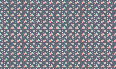 Tekrarlayan Memphis tasarımı dinamik çemberler, üçgenler ve noktalı dokular içerir. Yaratıcı arka planlar, tekstil ve retro stiller için idealdir..