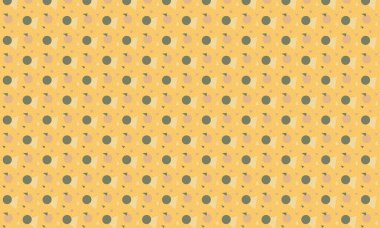 Tekrarlayan Memphis tasarımı dinamik çemberler, üçgenler ve noktalı dokular içerir. Yaratıcı arka planlar, tekstil ve retro stiller için idealdir..