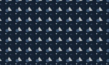 Tekrarlayan Memphis tasarımı dinamik çemberler, üçgenler ve noktalı dokular içerir. Yaratıcı arka planlar, tekstil ve retro stiller için idealdir..