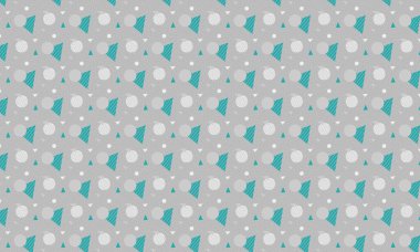 Tekrarlayan Memphis tasarımı dinamik çemberler, üçgenler ve noktalı dokular içerir. Yaratıcı arka planlar, tekstil ve retro stiller için idealdir..