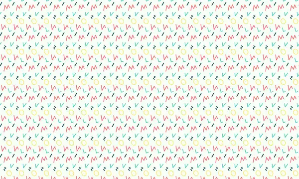 Memphis deseninin tekrarlanması soyut şekiller ve canlı, dinamik bir düzen, yaratıcı ve retro tasarım kullanımı için idealdir..