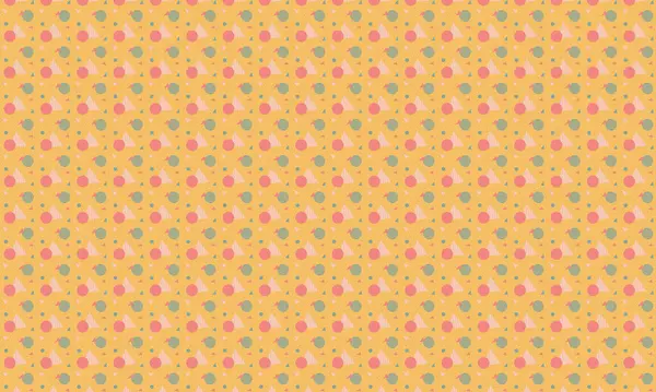 Tekrarlayan Memphis tasarımı dinamik çemberler, üçgenler ve noktalı dokular içerir. Yaratıcı arka planlar, tekstil ve retro stiller için idealdir..