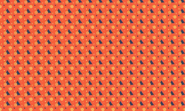 Tekrarlayan Memphis tasarımı dinamik çemberler, üçgenler ve noktalı dokular içerir. Yaratıcı arka planlar, tekstil ve retro stiller için idealdir..