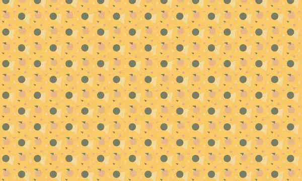 Tekrarlayan Memphis tasarımı dinamik çemberler, üçgenler ve noktalı dokular içerir. Yaratıcı arka planlar, tekstil ve retro stiller için idealdir..