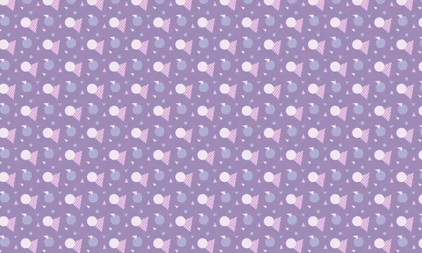 Tekrarlayan Memphis tasarımı dinamik çemberler, üçgenler ve noktalı dokular içerir. Yaratıcı arka planlar, tekstil ve retro stiller için idealdir..