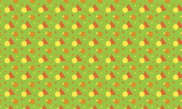 Tekrarlayan Memphis tasarımı dinamik çemberler, üçgenler ve noktalı dokular içerir. Yaratıcı arka planlar, tekstil ve retro stiller için idealdir..