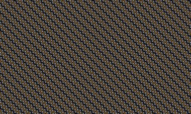 Soyut geometrik şekiller ve koyu arkaplanda retro tasarım tarzıyla Memphis deseni tekrarlanıyor.