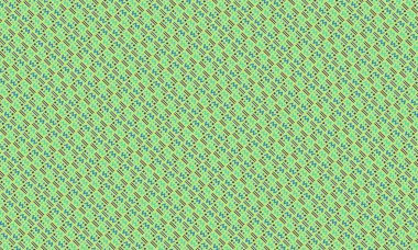 Soyut geometrik şekiller ve koyu arkaplanda retro tasarım tarzıyla Memphis deseni tekrarlanıyor.