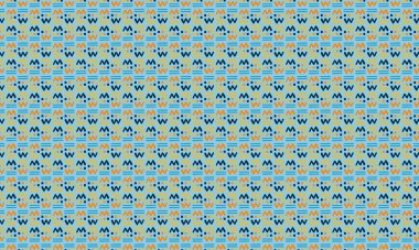 Soyut geometrik şekiller ve koyu arkaplanda retro tasarım tarzıyla Memphis deseni tekrarlanıyor.