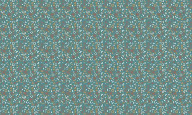 Karanlık bir arkaplanda dinamik geometrik şekiller, karalamalar ve şakacı sembollerle dolu soyut dikişsiz Memphis deseni.