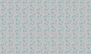 Karanlık bir arkaplanda dinamik geometrik şekiller, karalamalar ve şakacı sembollerle dolu soyut dikişsiz Memphis deseni.