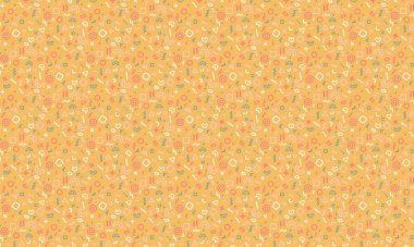 Karanlık bir arkaplanda dinamik geometrik şekiller, karalamalar ve şakacı sembollerle dolu soyut dikişsiz Memphis deseni.