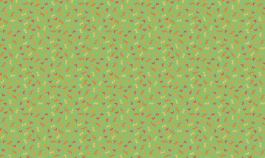 Soyut zikzak çizimleri ve köşeli şekiller içeren Memphis tarzı arka plan retro geometrik düzende tekrarlanıyor.