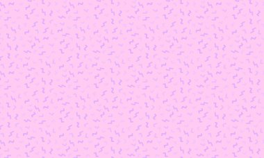 Soyut zikzak çizimleri ve köşeli şekiller içeren Memphis tarzı arka plan retro geometrik düzende tekrarlanıyor.