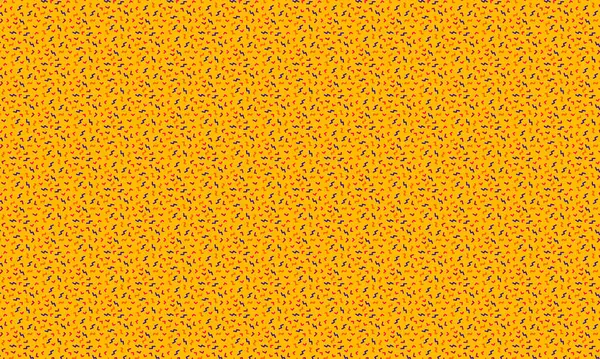 Soyut zikzak çizimleri ve köşeli şekiller içeren Memphis tarzı arka plan retro geometrik düzende tekrarlanıyor.