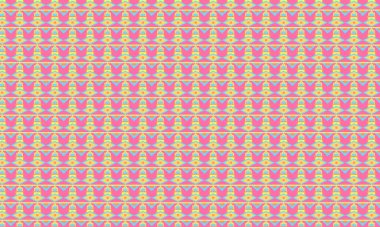 Geometrik şekiller, elmas motifleri ve kültürel elementlerle simetrik yerleşimi içeren tekrarlayan Fas tarzı şablon.