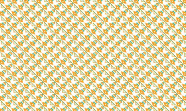 Geometrik şekiller, elmas motifleri ve kültürel elementlerle simetrik yerleşimi içeren tekrarlayan Fas tarzı şablon.