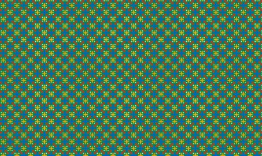 Cesur haç ve elmas motiflerini geometrik ızgara düzeninde sıralayan soyut yeni tip dikişsiz desen.