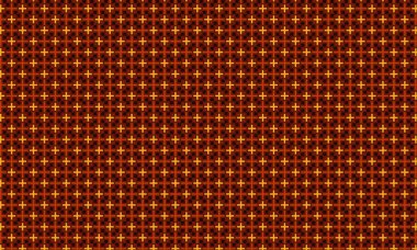 Cesur haç ve elmas motiflerini geometrik ızgara düzeninde sıralayan soyut yeni tip dikişsiz desen.