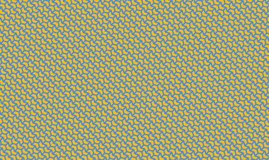 Yapılandırılmış geometrik düzende en az estetik yapıda temiz sembol çizgisi motifleri içeren çağdaş, pürüzsüz desen.