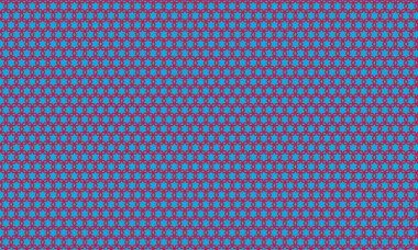 Üst üste binen altıgenleri, temiz çizgiler ve geometrik simetriyi modern ve minimal düzende tekrarlayan desen.