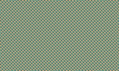 Çeyrek dairelerin soyut şablonu tekrarlanarak simetrik düzenle canlı bir geometrik tasarım oluşturuluyor.