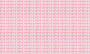 Çeyrek dairelerin soyut şablonu tekrarlanarak simetrik düzenle canlı bir geometrik tasarım oluşturuluyor.