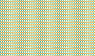 Çeyrek dairelerin soyut şablonu tekrarlanarak simetrik düzenle canlı bir geometrik tasarım oluşturuluyor.