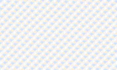 Çeyrek dairelerin soyut şablonu tekrarlanarak simetrik düzenle canlı bir geometrik tasarım oluşturuluyor.