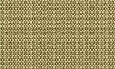 Geometrik ve soyut düzende kalın kontrast ile katmanlı kavisli kavisleri içeren renkli tekrarlayan ölçekler.