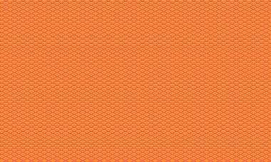 Geometrik ve soyut düzende kalın kontrast ile katmanlı kavisli kavisleri içeren renkli tekrarlayan ölçekler.