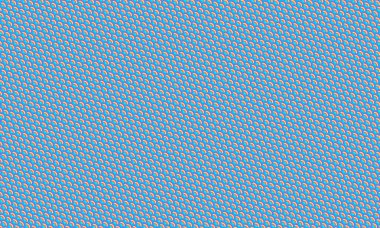 Geometrik ve soyut düzende kalın kontrast ile katmanlı kavisli kavisleri içeren renkli tekrarlayan ölçekler.