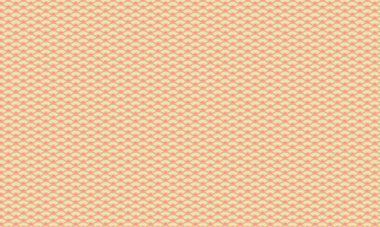 Geometrik ve soyut düzende kalın kontrast ile katmanlı kavisli kavisleri içeren renkli tekrarlayan ölçekler.