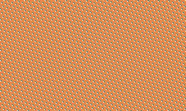 Geometrik ve soyut düzende kalın kontrast ile katmanlı kavisli kavisleri içeren renkli tekrarlayan ölçekler.