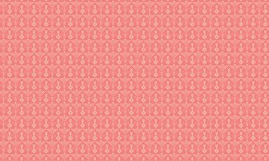 Ayrıntılı simetrik düzende etnik motifler ve geometrik şekiller içeren karmaşık tekrarlayan Songket deseni.