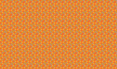 Modern bir soyut arkaplan için tek bir geometrik ızgarada düzenlenmiş özgün çizilmiş karelerin renkli yinelenen şablonu.