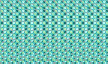 Modern bir soyut arkaplan için tek bir geometrik ızgarada düzenlenmiş özgün çizilmiş karelerin renkli yinelenen şablonu.