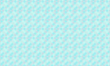 Modern bir soyut arkaplan için tek bir geometrik ızgarada düzenlenmiş özgün çizilmiş karelerin renkli yinelenen şablonu.