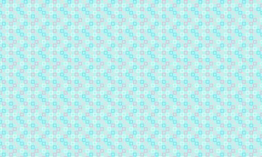 Modern bir soyut arkaplan için tek bir geometrik ızgarada düzenlenmiş özgün çizilmiş karelerin renkli yinelenen şablonu.