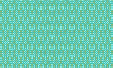 Modern bir soyut arkaplan için tek bir geometrik ızgarada düzenlenmiş özgün çizilmiş karelerin renkli yinelenen şablonu.