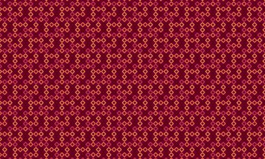 Modern bir soyut arkaplan için tek bir geometrik ızgarada düzenlenmiş özgün çizilmiş karelerin renkli yinelenen şablonu.