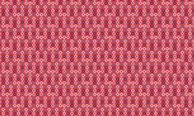 Modern bir soyut arkaplan için tek bir geometrik ızgarada düzenlenmiş özgün çizilmiş karelerin renkli yinelenen şablonu.