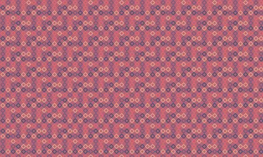 Modern bir soyut arkaplan için tek bir geometrik ızgarada düzenlenmiş özgün çizilmiş karelerin renkli yinelenen şablonu.