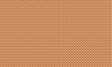 Küçük renkli karelerin yoğun yinelenen deseni köşegen bir şebekede pikselleştirilmiş, geometrik mozaik oluşturur.