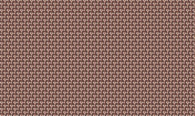 Küçük renkli karelerin yoğun yinelenen deseni köşegen bir şebekede pikselleştirilmiş, geometrik mozaik oluşturur.