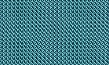 Küçük renkli karelerin yoğun yinelenen deseni köşegen bir şebekede pikselleştirilmiş, geometrik mozaik oluşturur.