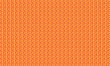 Küçük renkli karelerin yoğun yinelenen deseni köşegen bir şebekede pikselleştirilmiş, geometrik mozaik oluşturur.