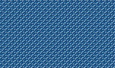 Küçük renkli karelerin yoğun yinelenen deseni köşegen bir şebekede pikselleştirilmiş, geometrik mozaik oluşturur.