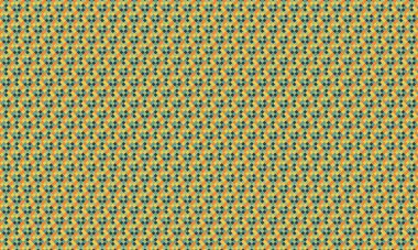 Küçük renkli karelerin yoğun yinelenen deseni köşegen bir şebekede pikselleştirilmiş, geometrik mozaik oluşturur.